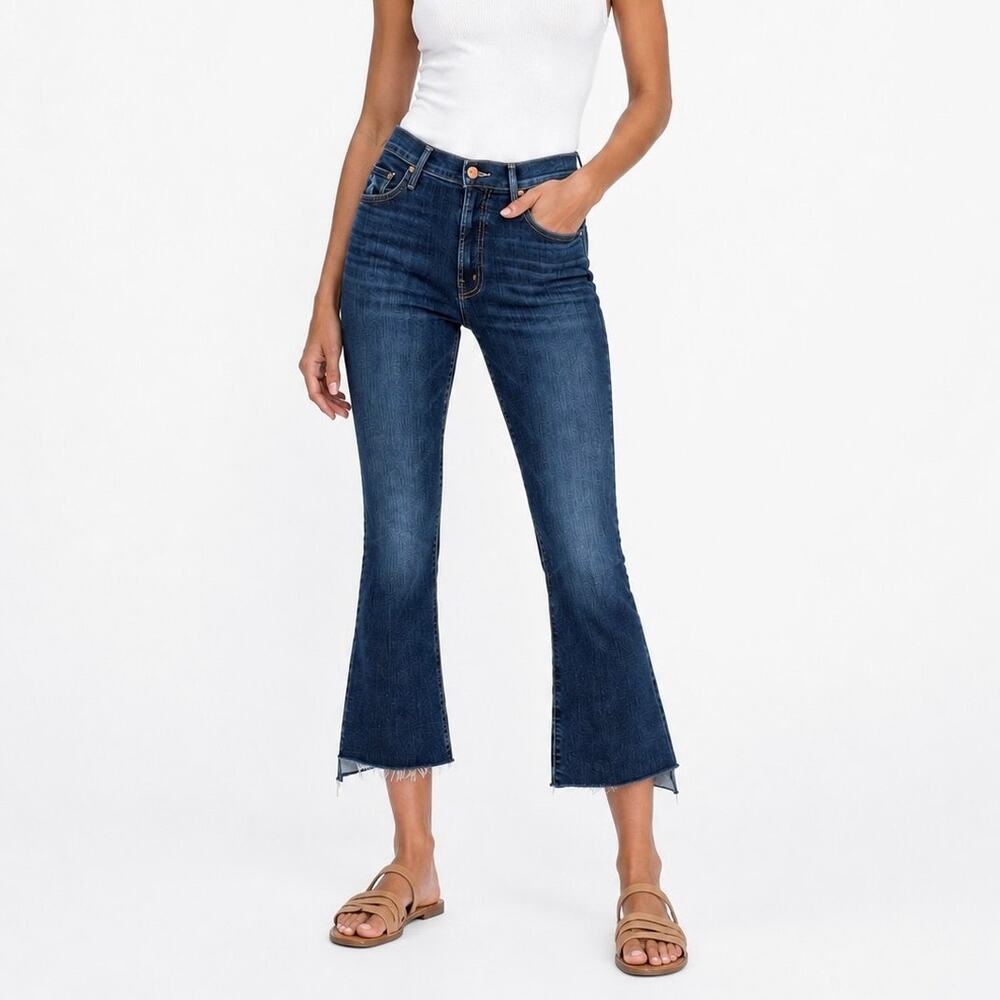 Mother The Insider Crop Step Fray size 26 Teaming Up High Rise Stretch